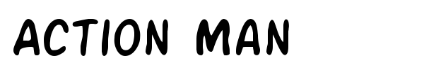 Action Man font preview